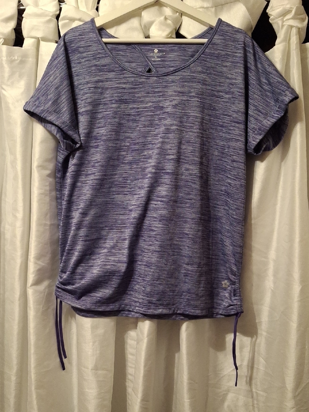 Tuff Athletics Heathered Lavender-Blue Short Sleeve Top